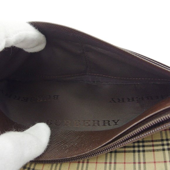 Burberry Long Wallet Logo Leather Authentic USED - Picture 5 of 10